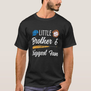 Kids Little Brother Größter Fan Baseball Familie B T-Shirt