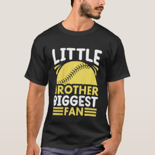 Kids Little Brother Größter Fan Softball Saison Bo T-Shirt