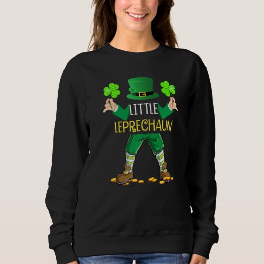 Kids Little Leprechaun Boys St Patricks Day Funny Sweatshirt (Vorderseite)