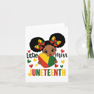 Kids Little Miss Juneteenth Black Girls Magictoddl Karte