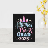 Kids Little Miss Pre-k Grad Preschool Girls Prek G Karte (Gelbe Blume)