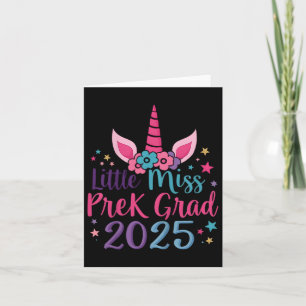 Kids Little Miss Pre-k Grad Preschool Girls Prek G Karte