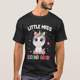 Kids Little Miss Second Grade Hallo 2. Klasse Uni T-Shirt