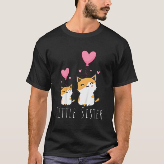 Kids Little Sister Cat   T-Shirt (Vorderseite)