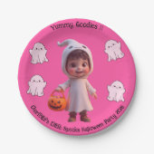 Kids Little Spooks Halloween Papierplatte Pappteller (Vorderseite)