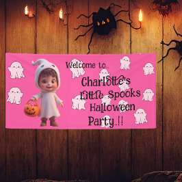 Kids Little Spooks Halloween-Party Banner