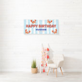 Kids Lobster Happy Birthday Banner (Insitu)