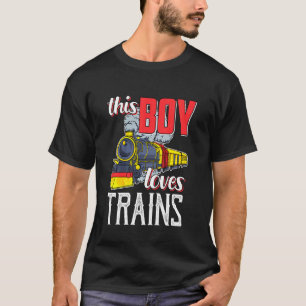 Kids Locomotive Steam Motor Bahn - Dieser junge Ma T-Shirt