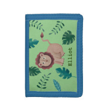 Kids Löwe personalisierte Geldbörse