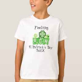 Kids Lucky St Patrick's Day Dated T - Shirt Templa