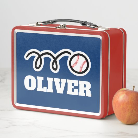 Kid's Lunch Box mit individuellem Baseballsportpri (Beispiel)