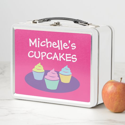 Kid's Lunch Box mit niedlichem Tasse Kuchen Druck (Beispiel)