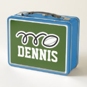 Kid's Lunchbox mit individueller Rugby-Ball-Druck (Rückseite)