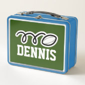 Kid's Lunchbox mit individueller Rugby-Ball-Druck (Vorderseite)