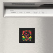 Kids Mädchen Ich bin schwarze Geschichte Magnet (In Situ (Geschirrspüler))