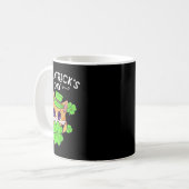 Kids Mädchen St Patricks Day Katze Glücklich St Ca Kaffeetasse (Vorderseite Links)