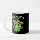 Kids Mädchen St Patricks Day Katze Glücklich St Ca Kaffeetasse (Links)