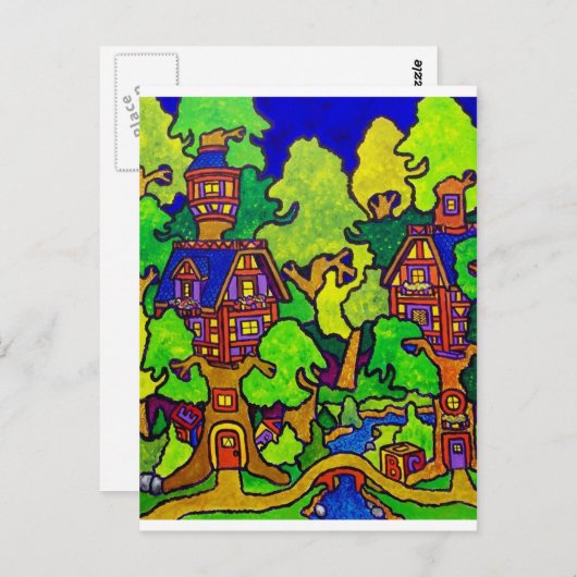 Kids Magic Treehouse Postkarte (Vorne/Hinten)