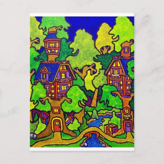 Kids Magic Treehouse Postkarte (Vorderseite)