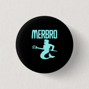 Kids Majestic Merbro schwimmen Merman Design Button