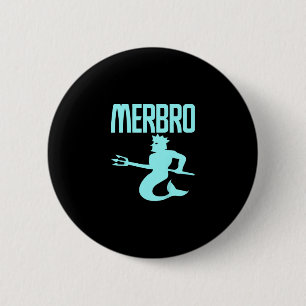 Kids Majestic Merbro schwimmen Merman Design Button
