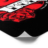 Kids Mama Herz Tattoo Poster (Ecke)