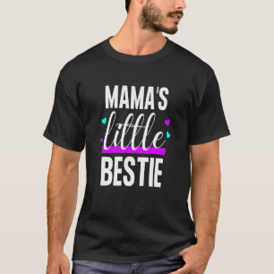 Kids Mama's little bestie hearts girl's T-Shirt