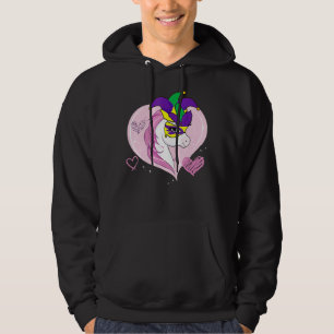 Kids Mardi Gras Unicorn Niedlich Jester Carnival M Hoodie
