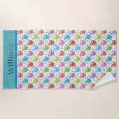 Kids maßgeschneidertes Dragon Beach Handtuch (Vorderseite)