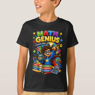 Kids Mathe-Shirt   Mathe-Genie-Held T-Shirt