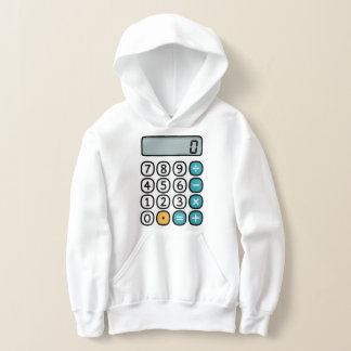 Kids Maths Calculator Hoodie for Primary School