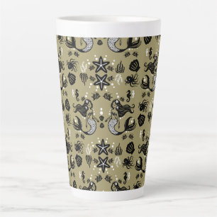 Kids Meerjungfrau Gold Strand Milchtasse