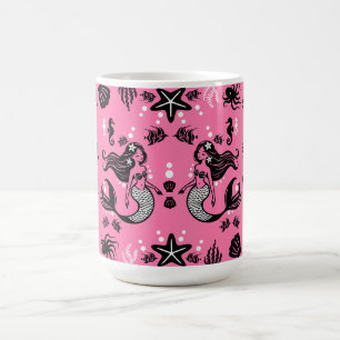 Kids Meerjungfrau Pink Kaffeetasse