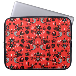 Kids Meerjungfrau Rot Pink Laptopschutzhülle