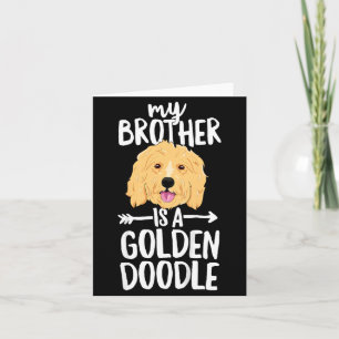 Kids Mein Bruder ist ein Goldendoodle Karte