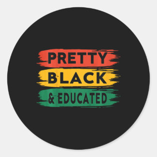 Kids Melanin Black History Month Runder Aufkleber