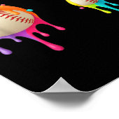 Kids Meme 67 Number Six 6 Seven 7 Ice Cream Drips  Poster (Ecke)