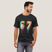 Kids Meme 67 Number Six 6 Seven 7 Ice Cream Drips T-Shirt (Vorne ganz)