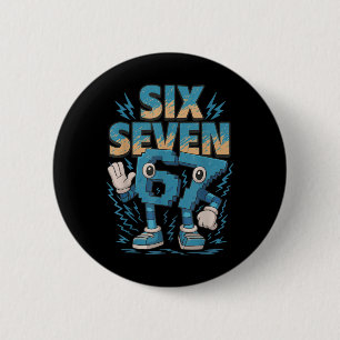 Kids Meme 67 Sechs Sieben 6 7 Italienischer Brainr Button