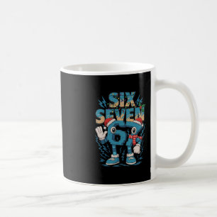 Kids Meme 67 Sechs Sieben 6 7 Italienischer Brainr Kaffeetasse