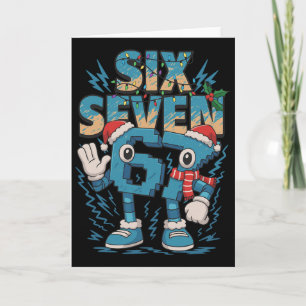 Kids Meme 67 Sechs Sieben 6 7 italienischer Brainr Karte