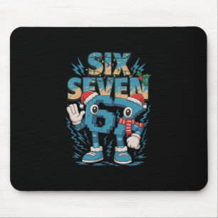 Kids Meme 67 Sechs Sieben 6 7 Italienischer Brainr Mousepad