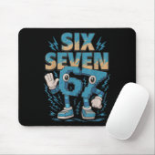 Kids Meme 67 Sechs Sieben 6 7 Italienischer Brainr Mousepad (Mit Mouse)