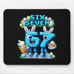 Kids Meme 67 sechs sieben 6 7 Ostertag Mousepad