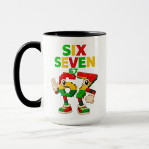 Kids Meme 67 Sechs Sieben 6 7 Schwarze Geschichte Tasse