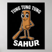 Kids Meme Italian Brainrot Tung Tung Tung Sahur T- Poster (Vorne)