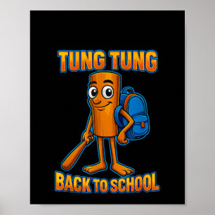 Kids Meme Tung Tung Sahur Italienisches Brainrot z Poster