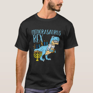 Kids Menorasaurus Rex Trex Dino jüdische Kinder Kl T-Shirt