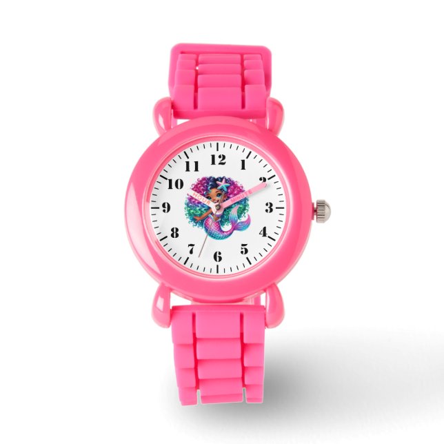 Kids Mermaid Armbanduhr (Vorderseite)