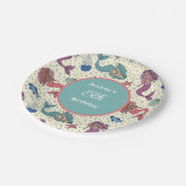 Kids Mermaid Birthday Pappteller (Schrägansicht)